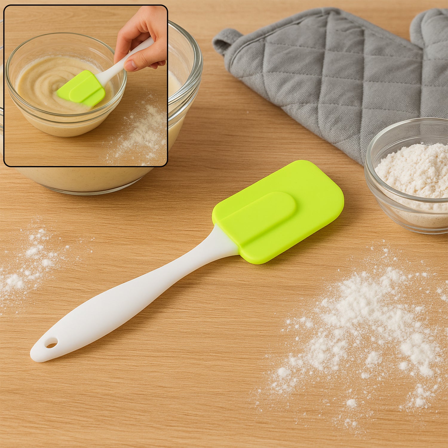 Silicone Cooking Spatula For Baking (1 Pc  18 Cm) - Zidbik