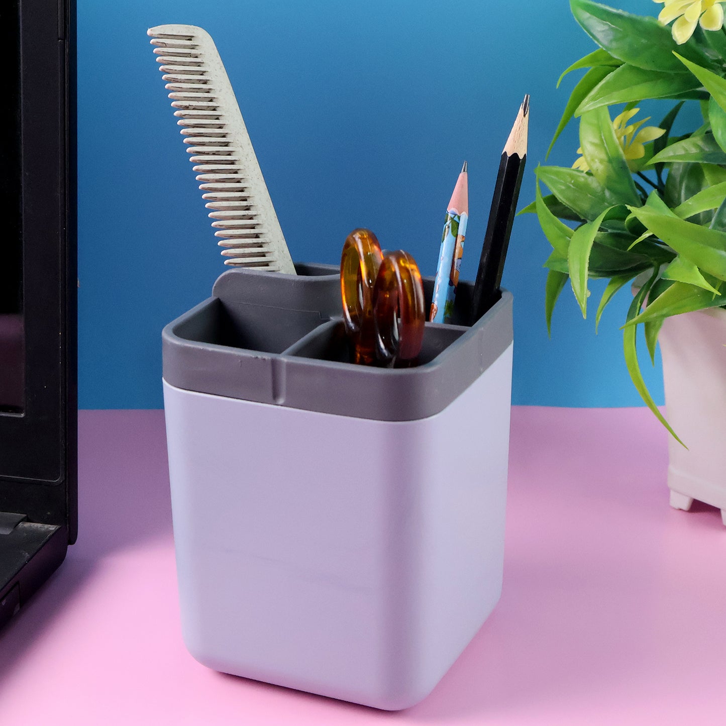Multi-compartment Desk Organizer Utility Holder (1 Pc) - Zidbik