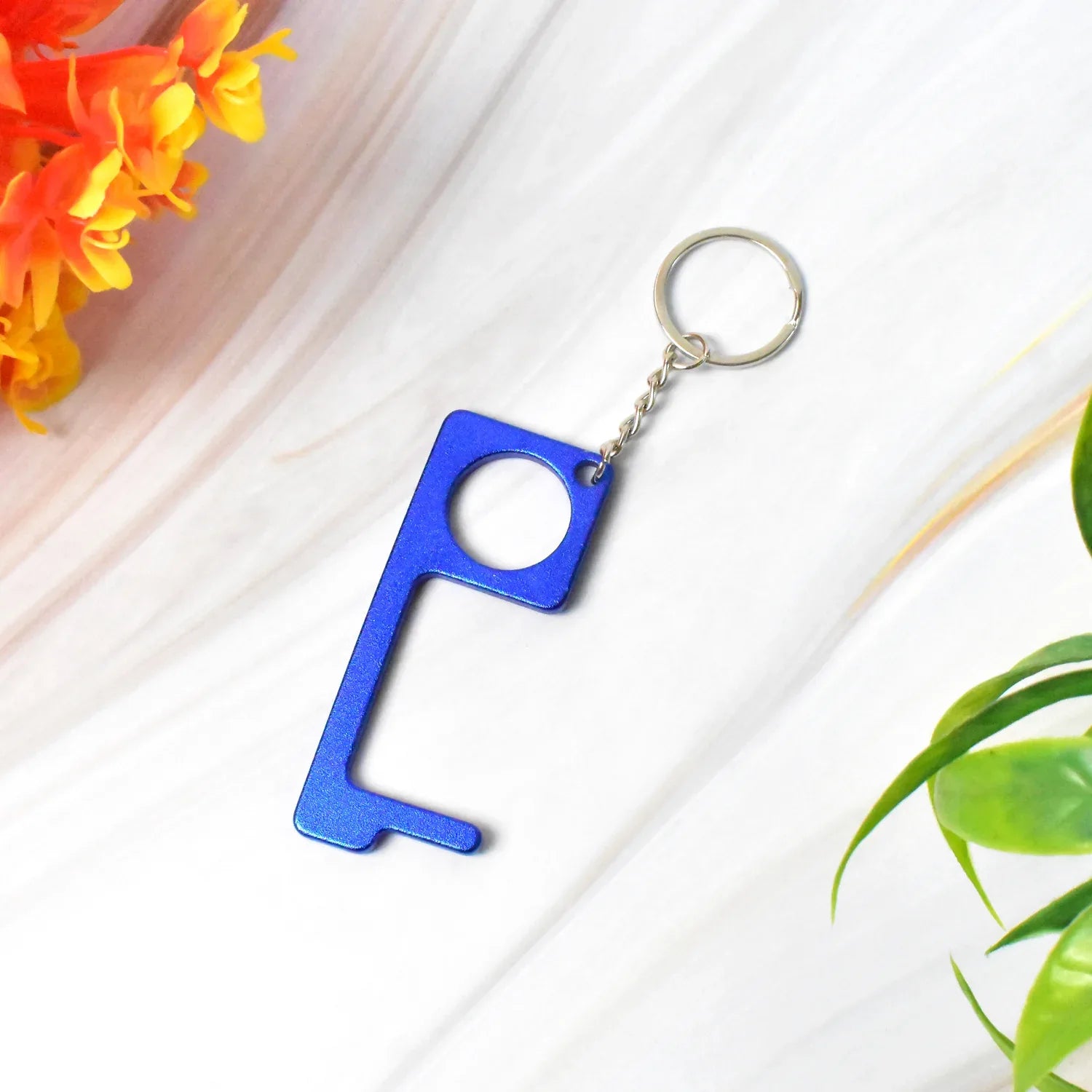 Metal Key Shape Keychain Door Opener Tool (1 Pc) - Zidbik