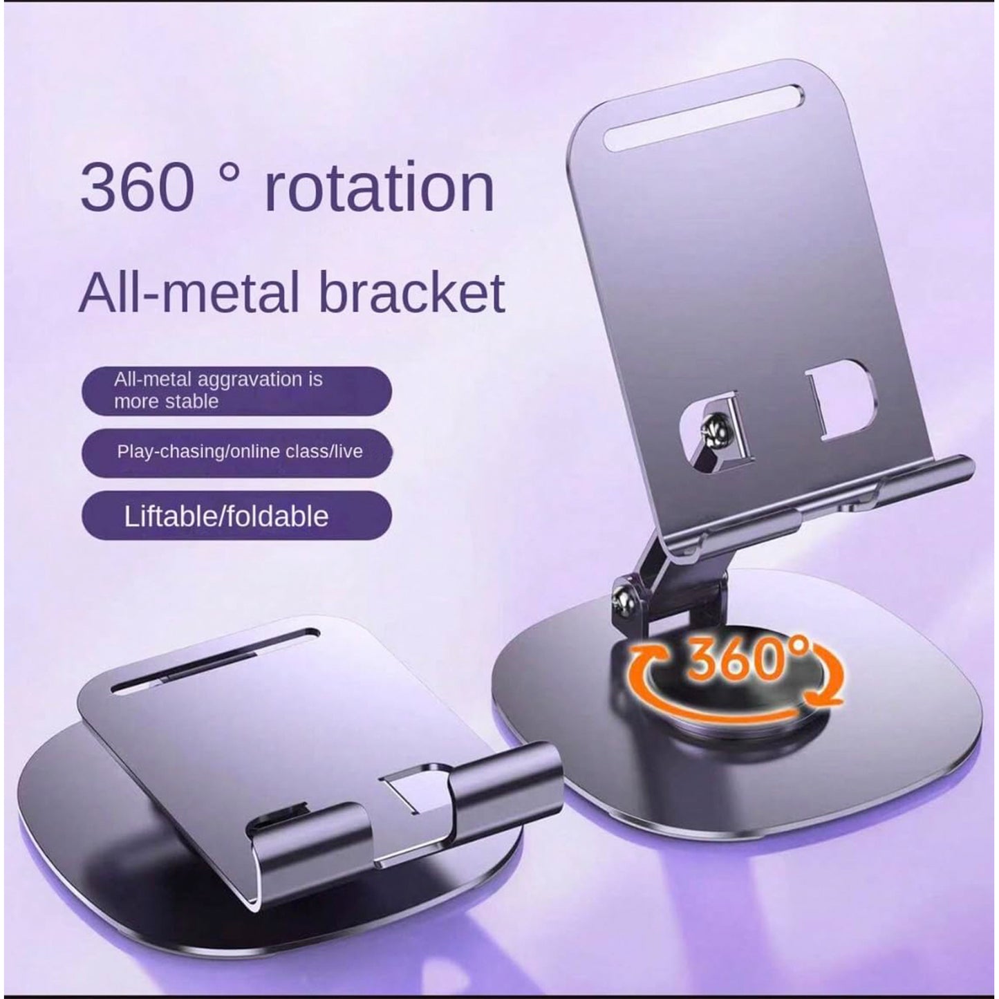 Mobile Stand Foldable  360 Rotatable Mobile Stand (1 Pc) - Zidbik
