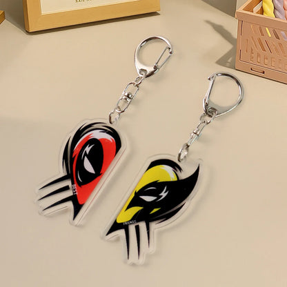 2-in-1 Best Friends Matching Acrylic Breakable Keychain - Zidbik