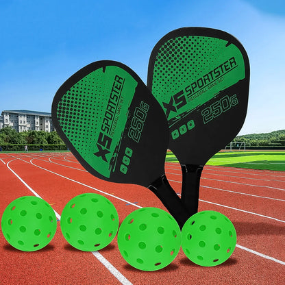 Professional Outdoor Pickleball Paddle And Ball (1 Set) - Zidbik