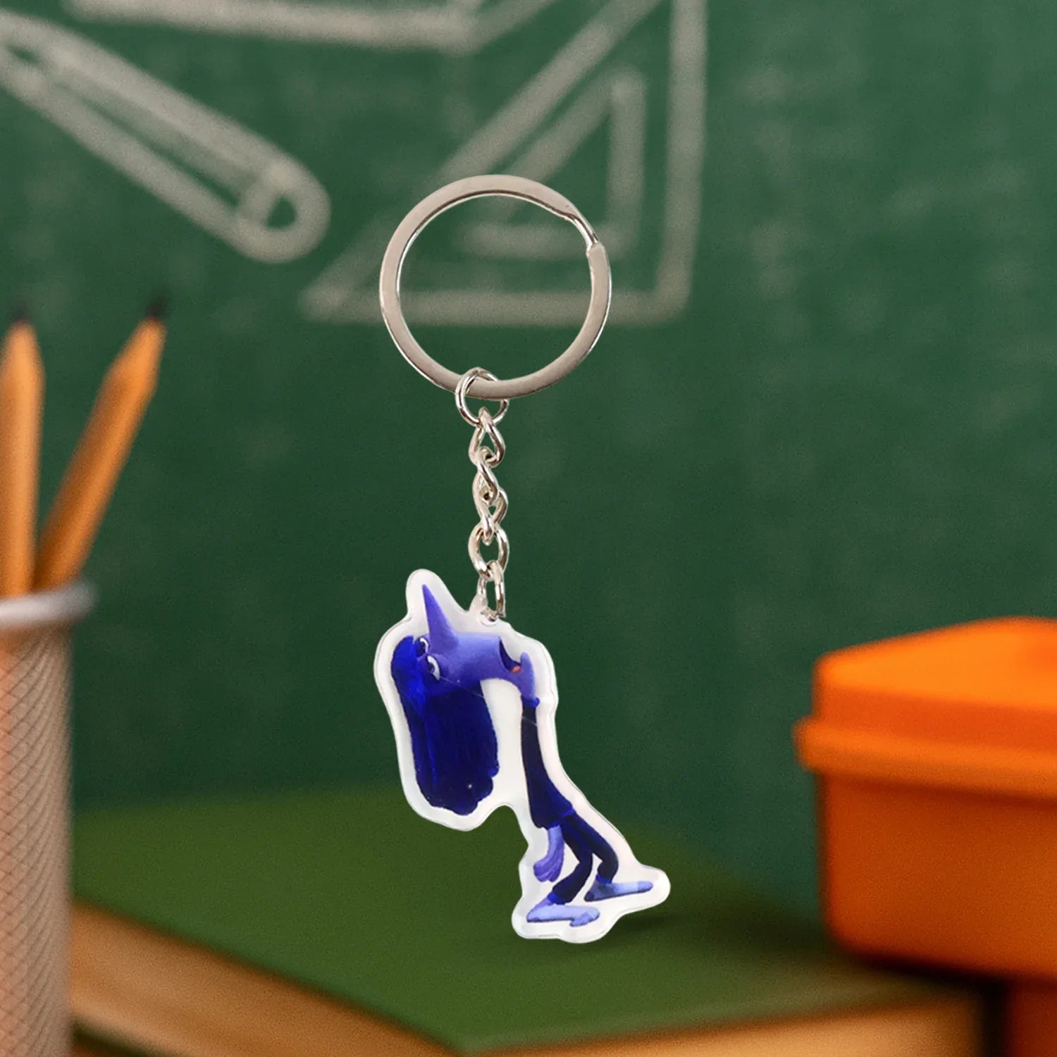 Cute Cartoon Character Acrylic Keychain (1 Pc) - Zidbik