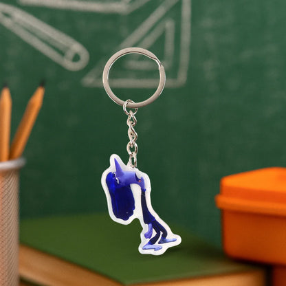 Cute Cartoon Character Acrylic Keychain (1 Pc) - Zidbik