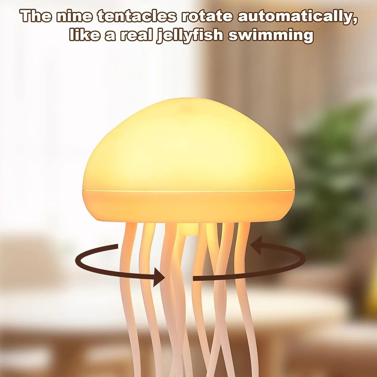 Jellyfish Shape Led Mood Light Lamp (1 Pc) - Zidbik