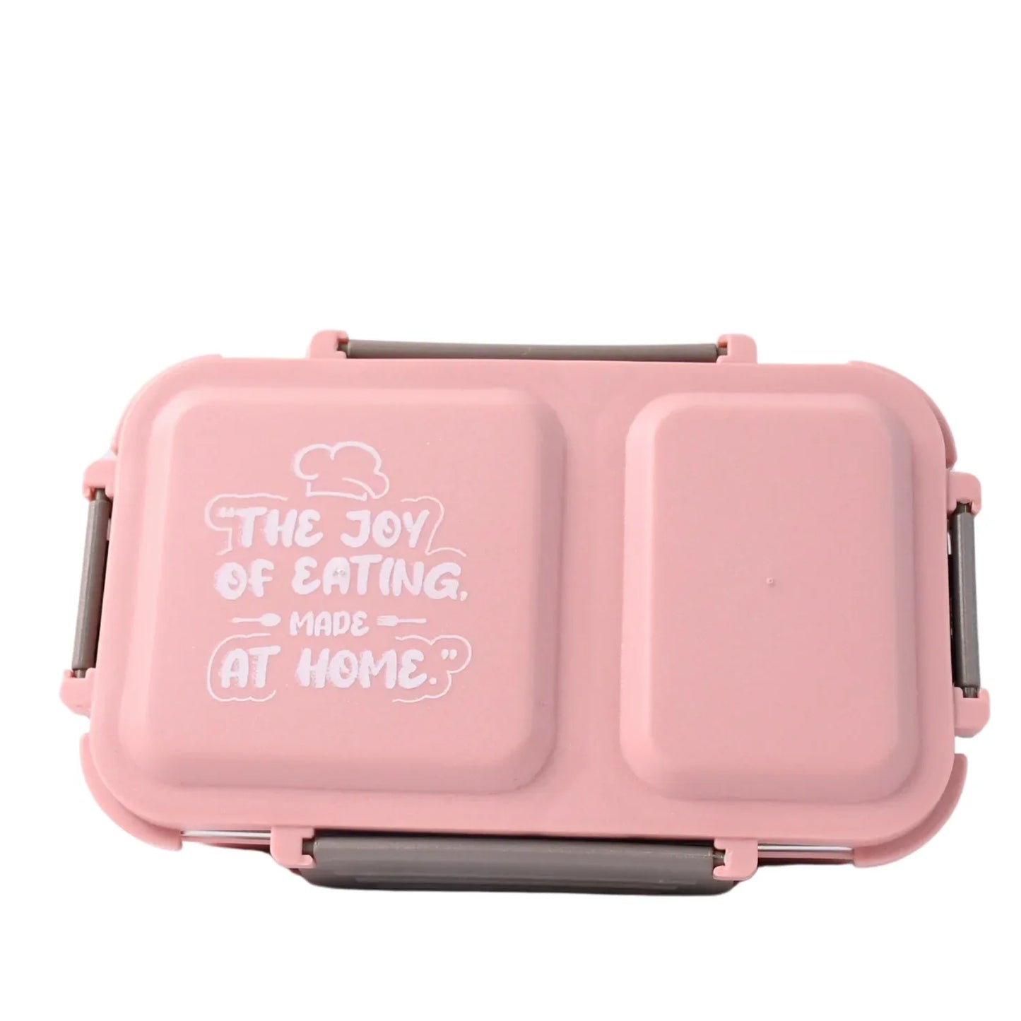 5583 Miracle Quick Lock Leak Proof 2 Compartment Stainless Steel Lunch Box Inner Plate Reusable Microwave Freezer Safe Lunch Box Trendy Thermal Insulation Leak Proof For Office Vacuum Tiffin Box For Boys Girls School Office Women And Men - Zidbik