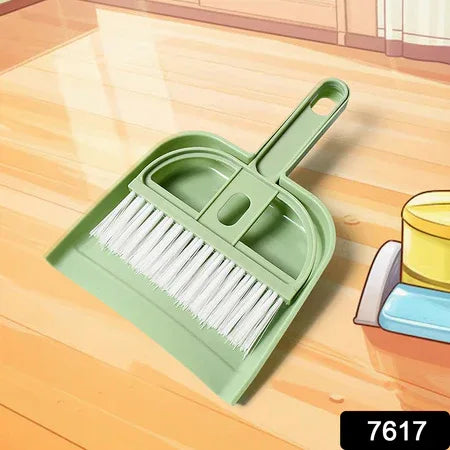 7617 Mini Dustpan Supdi With Brush Broom Set For Multipurpose Cleaning - Zidbik