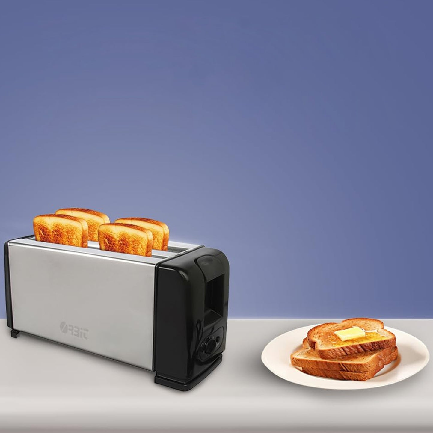 Orbit Adjustable Pop-up Toaster - 1200w - Zidbik