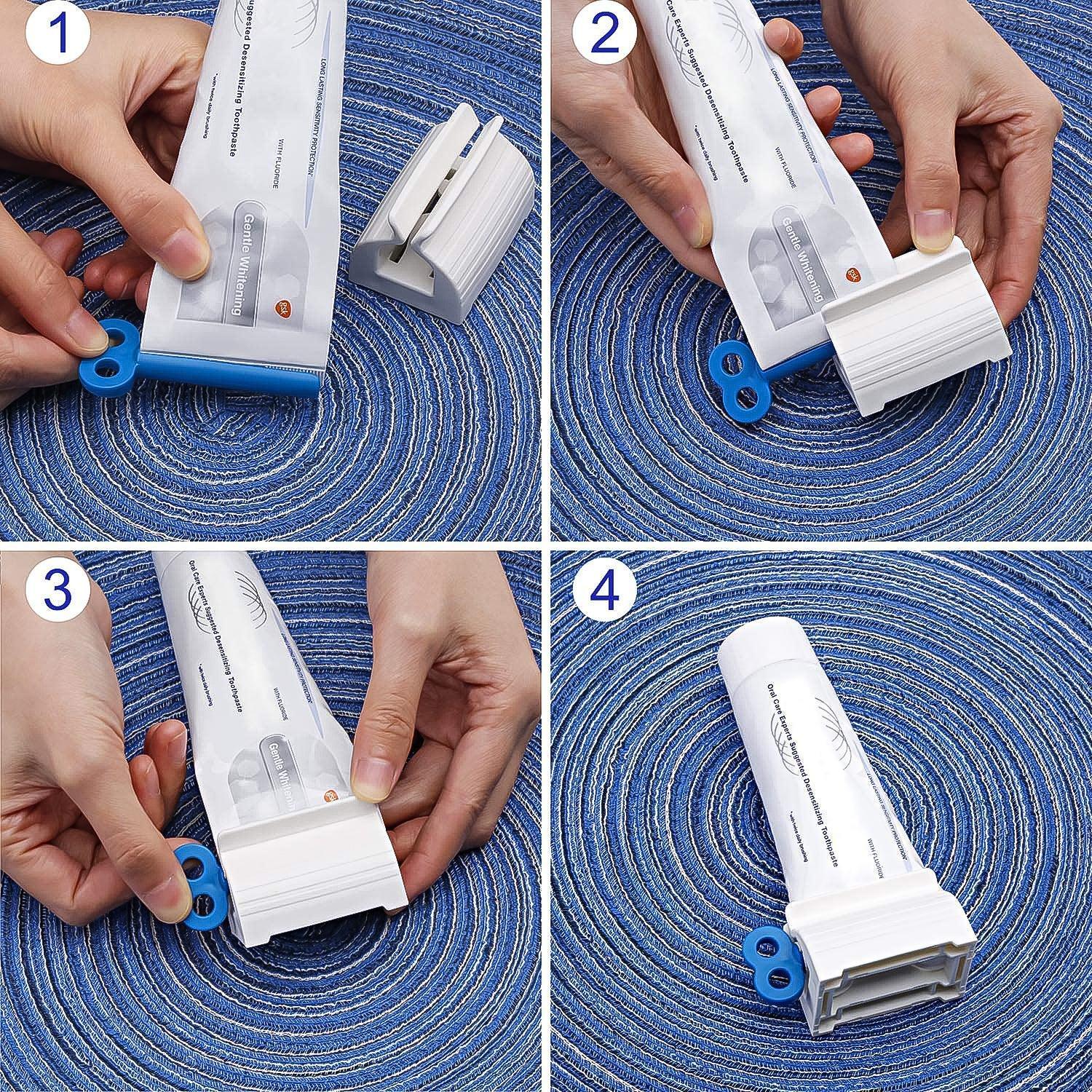 Premium Plastic Tube Squeezer Dispenser Set (10 Pc) - Zidbik