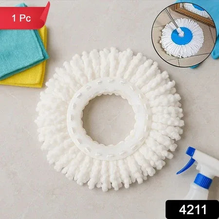 Microfiber Spin Mop Refill Head 360 Rotating Mop (1 Pc) - Zidbik