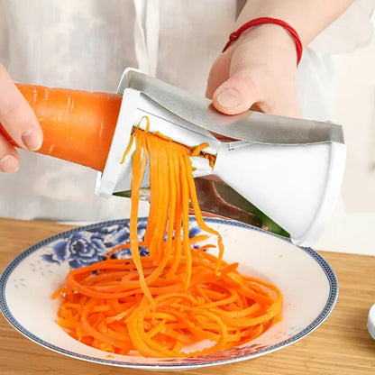 1853 Portable Spiralizer Vegetable Slicer Handheld Spiralizer Peeler Stainless Steel Spiral Slicer For Salad Vegetables Fruit Slicer - Zidbik