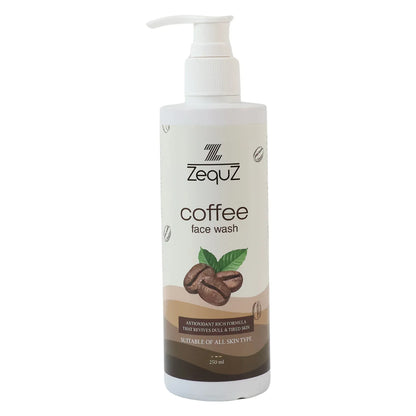 Zequz Coffee Face Wash - (1 Pc 250 Ml) - Zidbik