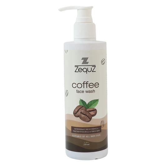 Zequz Coffee Face Wash - (1 Pc 250 Ml) - Zidbik