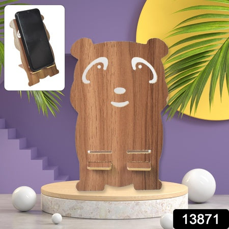 Wooden Cartoon Shape Design Mobile Stand  (1 Pc) - Zidbik