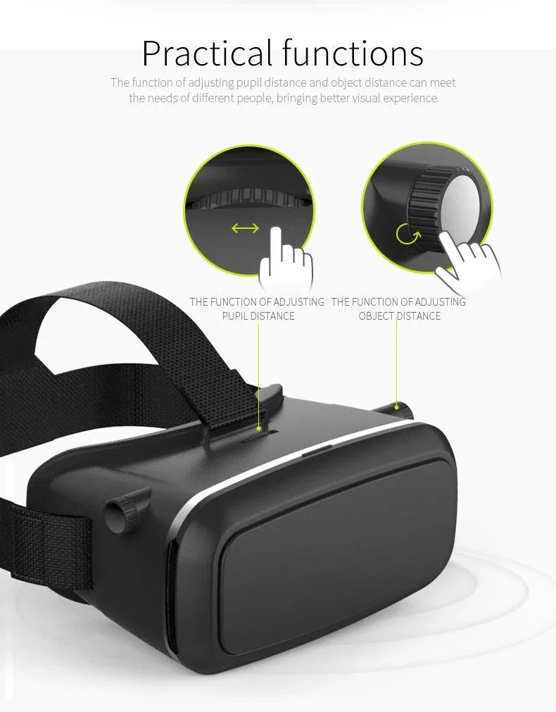 1447 Vr Pro Virtual Reality 3d Glasses Headset - Zidbik