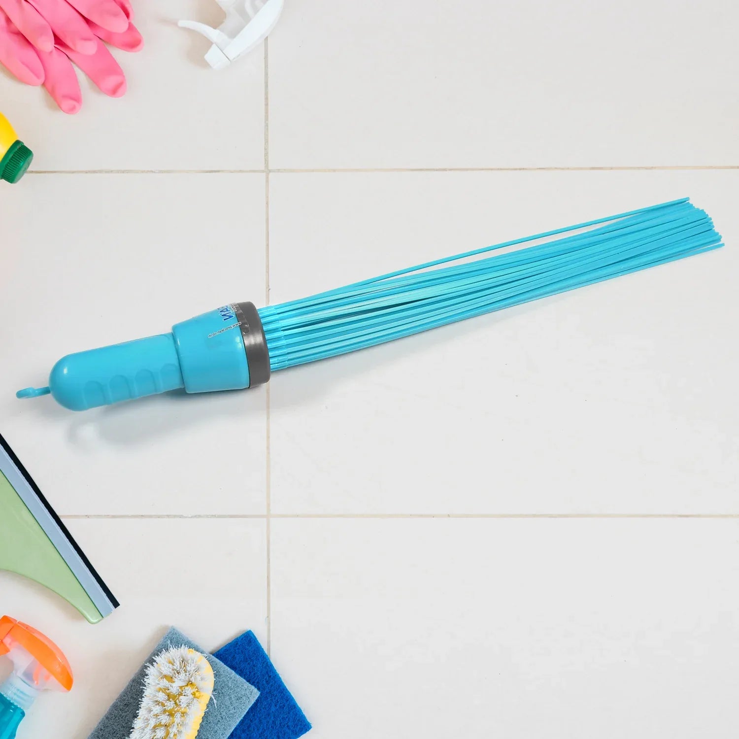 4877 Heavy-duty Kharata Wet And Dry Floor Cleaning Plastic Broom With 44 Hard Bristles - Zidbik