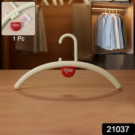 Multipurpose Anti-slip Plastic Clothes Hanger With Fragrance Holder (1 Pc) - Zidbik