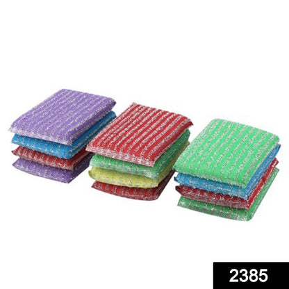 2385 Scratch Proof Kitchen Utensil Scrubber Pad (Pack Of 12) - Zidbik