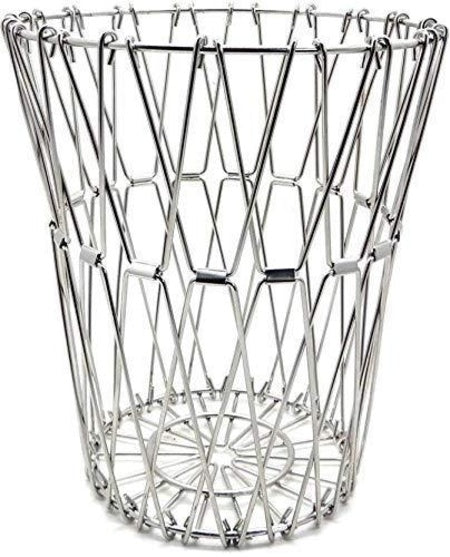 3040 Multipurpose Fruit Basket Stainless Steel Wire Bowl Foldable Basket For Vegetable  Fruits  Dining - Zidbik