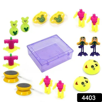 4403 Toys For Kids Friction Powered Different Designed Toy For Baby Push Go Toys Combo Set For Boys Girls ( Pack Of 17) - Zidbik
