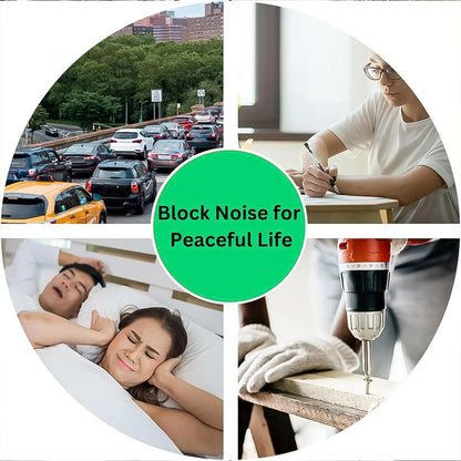 Earplugs Noise Reduction For Noise (1 Pair Foam) - Zidbik