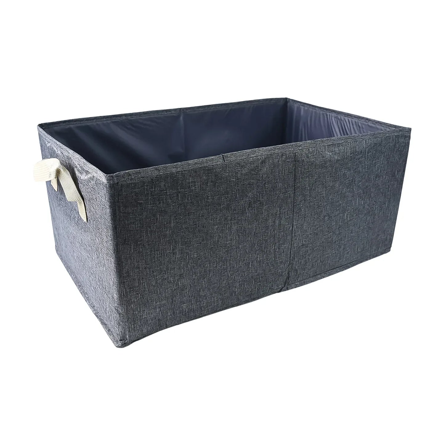 Foldable Cloth Storage Box With Handles (4728 Cm) - Zidbik