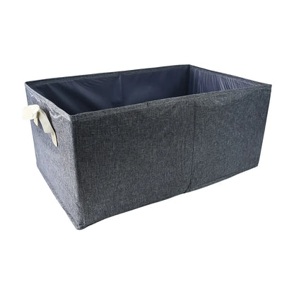 Foldable Cloth Storage Box With Handles (4728 Cm) - Zidbik