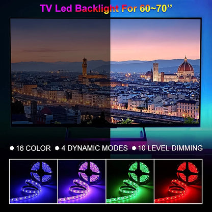 3m Rgb Led Strip Lights Led Mood Lights (1 Set) - Zidbik