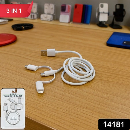 3-in-1 Multi Charging Cable - Zidbik