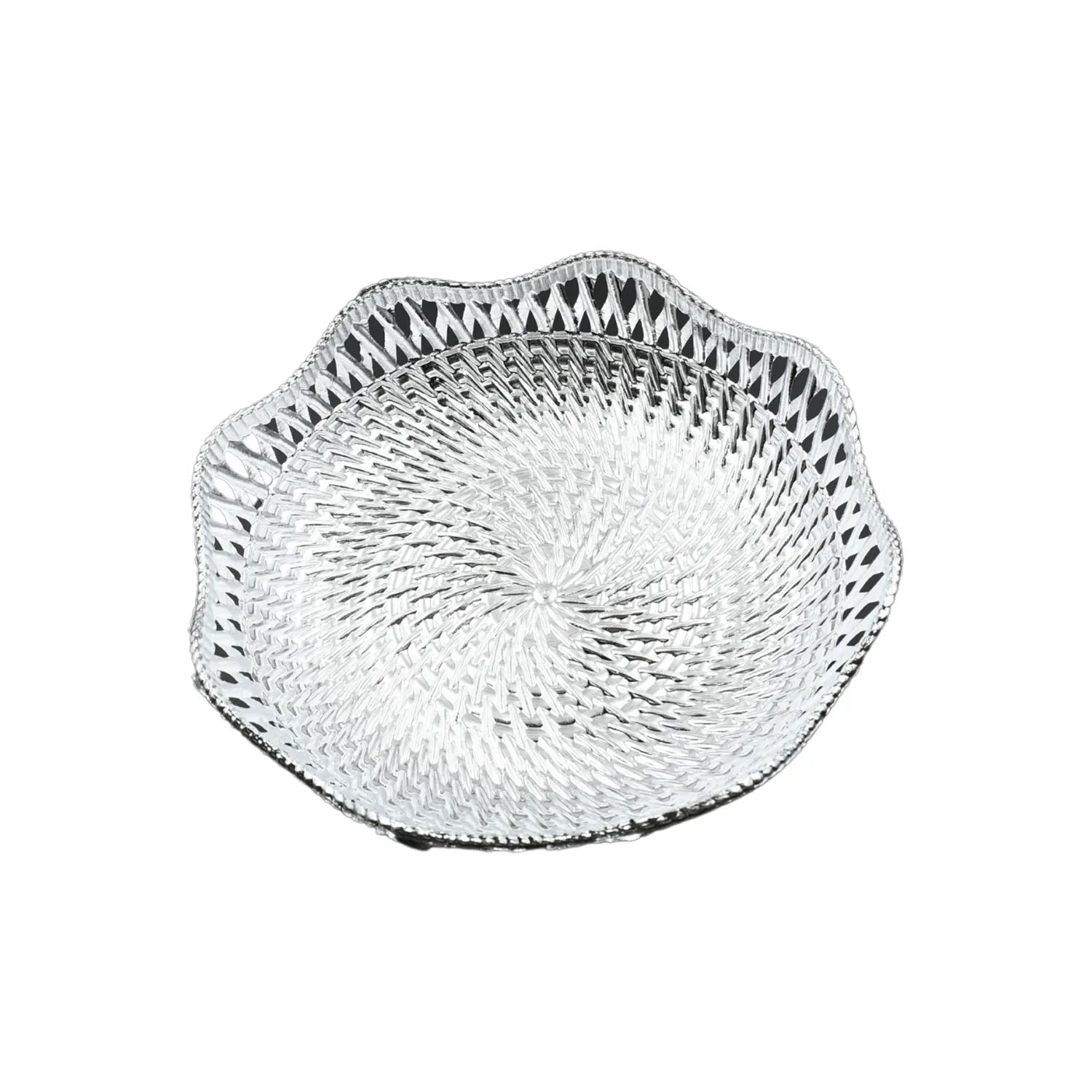 5482 Round Serving Tray Traditional Serving Tray Multipurpose Serving Tray Decorative Serving Platters Mukhwas Serving Tray (1 Pc ) - Zidbik