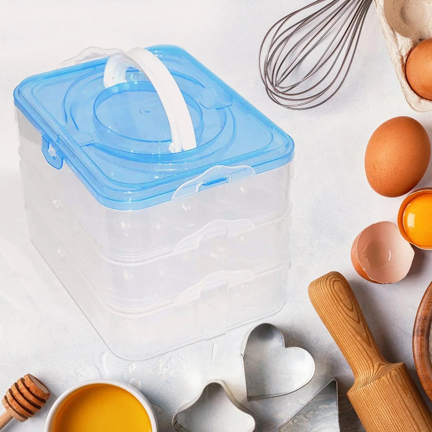 2643 3-layer Plastic Refrigerator Egg Storage Box (36 Grid) - Zidbik