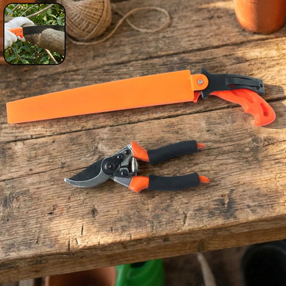 Heavy Duty Gardening Pruning Tool Combo Set (2 Pc Set) - Zidbik
