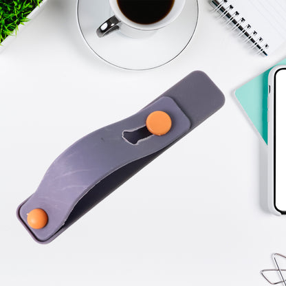 Dark Grey Phone Loop Finger Holder Phone Grip Straps Silicone Phone Finger Strap (1 Pc) - Zidbik