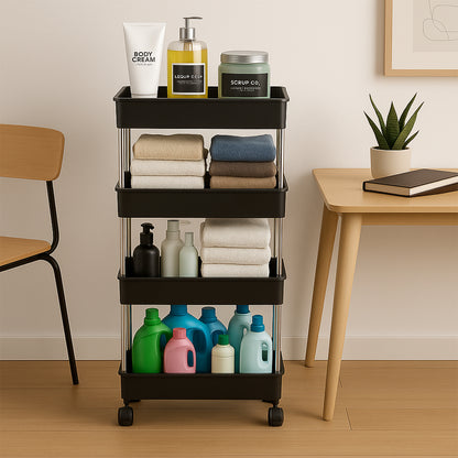 Movable Storage Rack Trolley - Zidbik