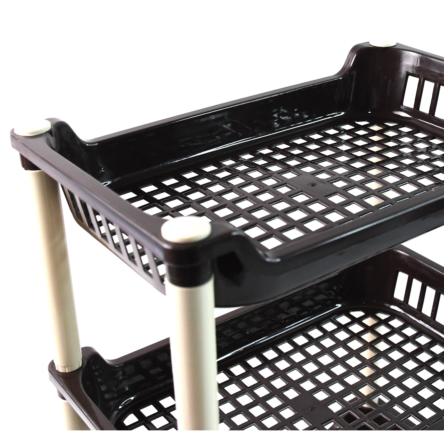 Apex Small Multiuse Plastic Storage Rack Organizer 3-tier - Zidbik