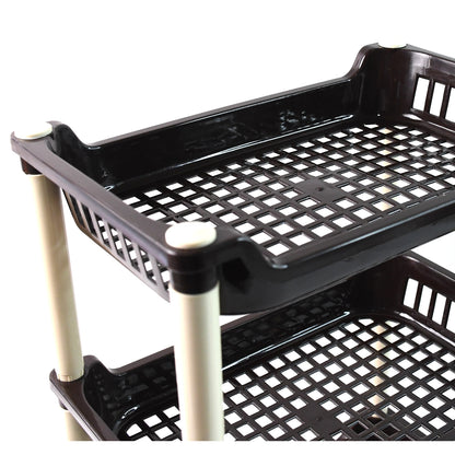 Apex Small Multiuse Plastic Storage Rack Organizer 3-tier - Zidbik