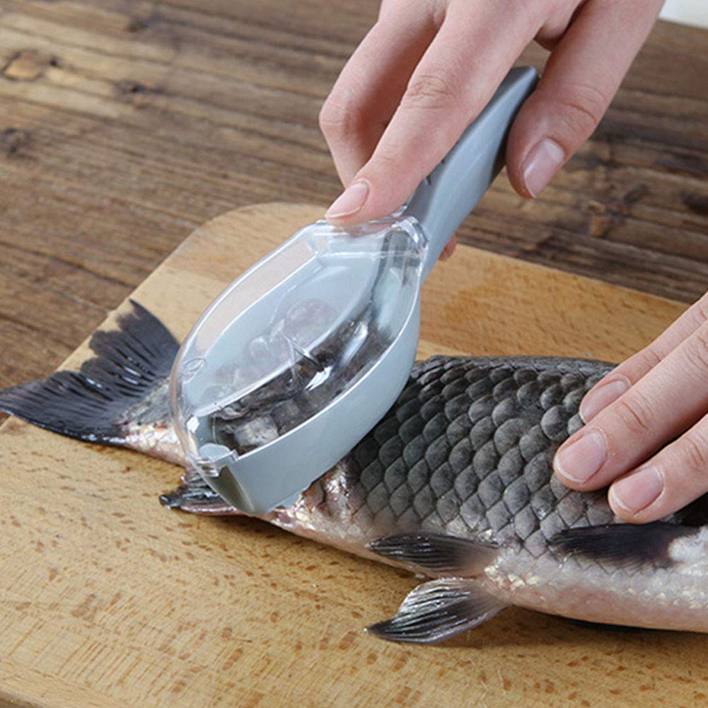 2195 Fish Scale Scraper Skin Peeler Fish Tools Kitchen Gadget - Zidbik