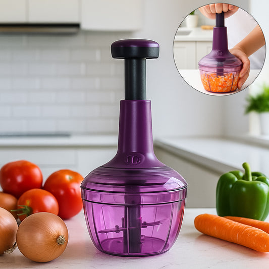 Supermom Manual Push Vegetable Chopper 650 Ml - (1 Pc) - Zidbik