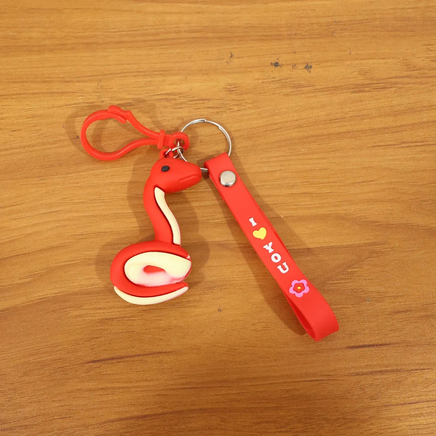 Cute Cartoon Snake Keychain (1 Pc) - Zidbik