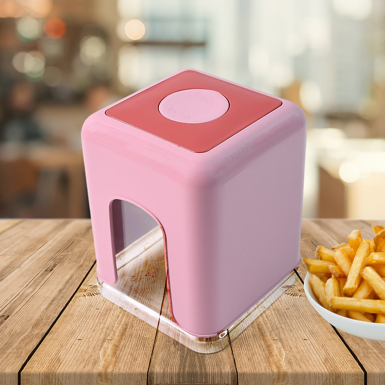 Apex Heavy Duty Potato Chipser  Vegetable Chopper With Dual Blade Set - Zidbik