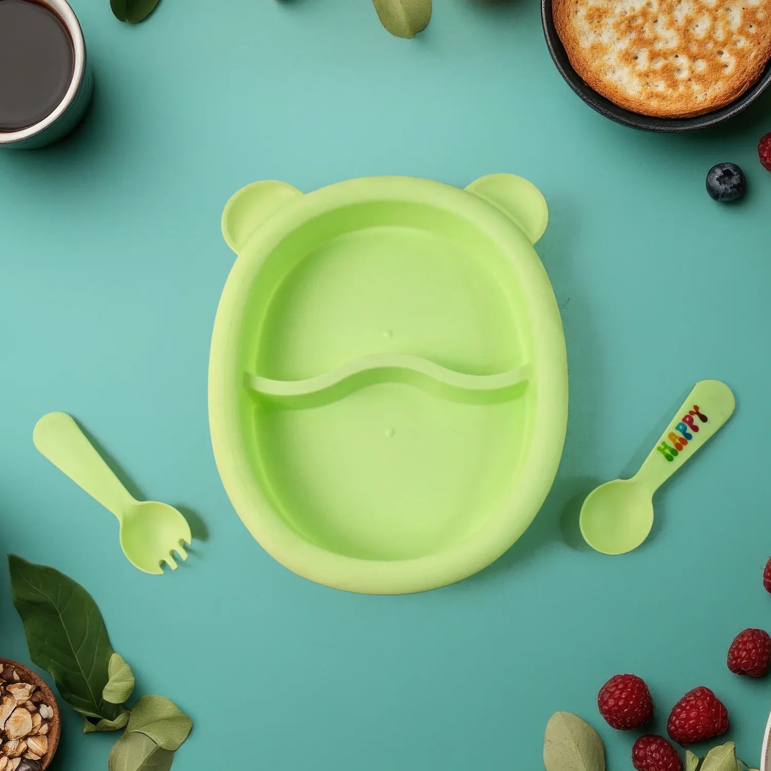 Premium 4-piece Kids Mealtime Feeding Set - Zidbik