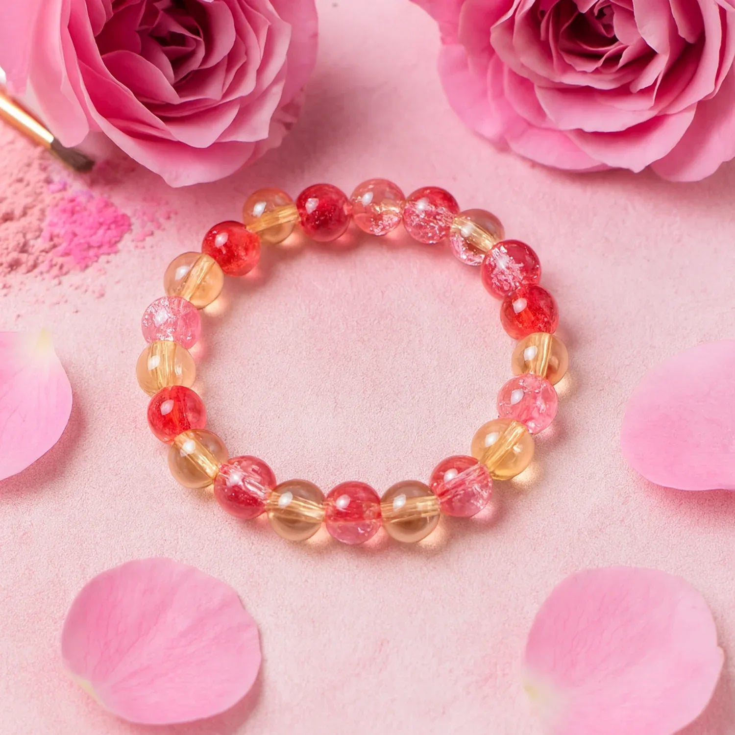 Elegant Beaded Stretch Bracelet (1 Pc) - Zidbik
