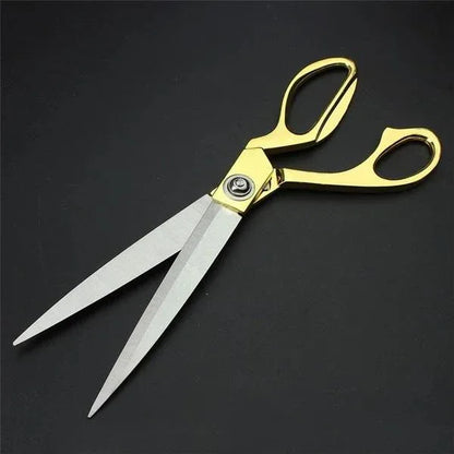 1547 Stainless Steel Tailoring Scissor Sharp Cloth Cutting For Professionals (9.5inch) (Golden) - Zidbik