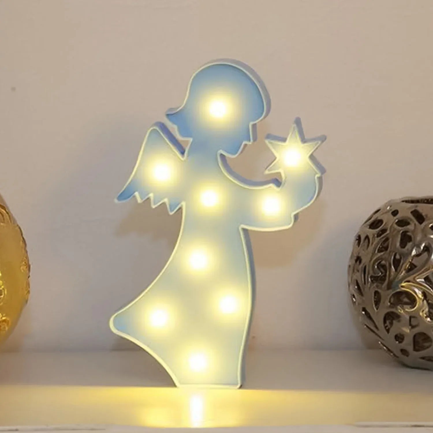 Led Night Light Coconut Tree Light Romantic Table Lamp (1 Pc Battery Not Included) - Zidbik