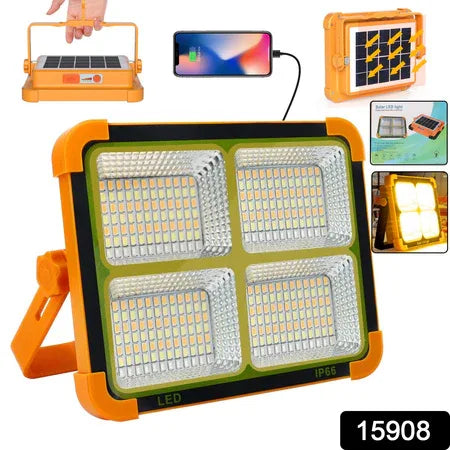High-brightness Solar Led Flood Light With Power Bank (1 Pc) - Zidbik