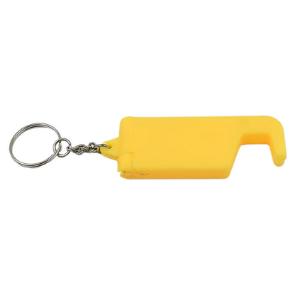 2 In 1 Plastic Keychain With Mobile Stand Phone Holder (1 Pc Multicolor) - Zidbik
