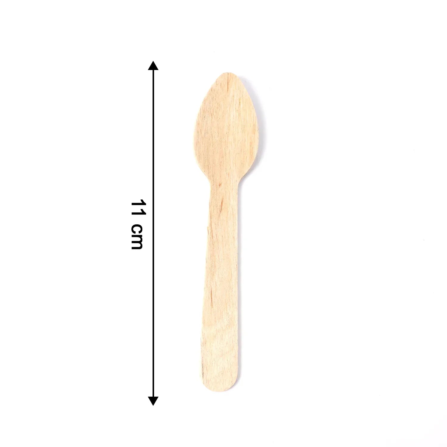 110mm Wooden Tea Spoon 30 Pcs Pack - Zidbik