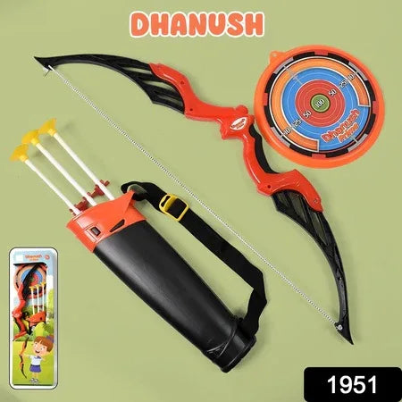 Arrow Big Archery Toy (1 Dhanush 3 Arrow 1 Target 1 Arrow Holder 1 Set) - Zidbik