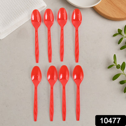 Reusable Home Dining Plastic Spoons (8 Pc) - Zidbik
