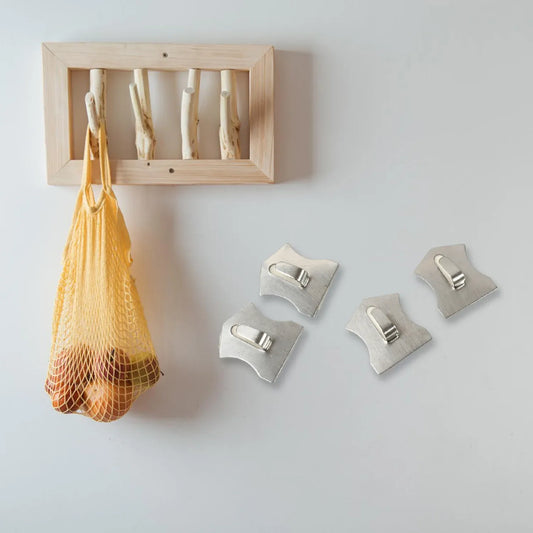 Self- Adhesive Hooks Heavy Duty Wall Hooks Hangers Stainless Steel Waterproof Sticky Hooks For Hanging Robe Coat Towel Kitchen Bathroom And. - Zidbik